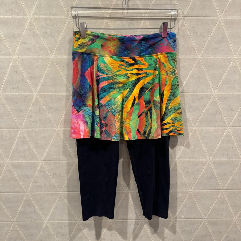 Colorful Women's Skirt with Leggings